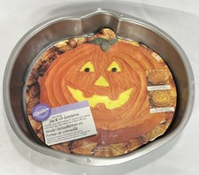 Vintage 1997 Wilton Cake Pan Jack-o-Lantern Pumpkin Mold 2105-1516 Unused picture