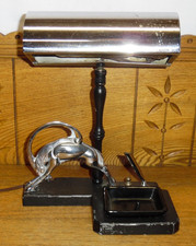 Vintage Frankart Impala / Gazelle Desk Lamp w/ Tray & Pen Holder - As Is picture