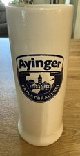 Ayinger Stoneware Privatbrauerei .5 Liter Stein/Mug/Tankard German Cobalt Blue picture