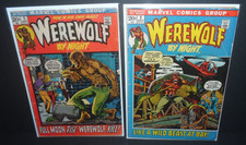 WEREWOLF BY NIGHT 1 2 MARVEL COMICS BOOKS LOT HORROR *READ DESCRIPTION* (1972) picture