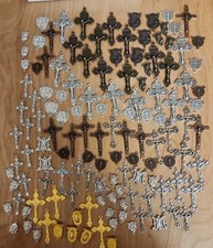 150  Pcs CHRISTIAN  CATHOLIC  CROSS & ROSARY Centerpiece New picture