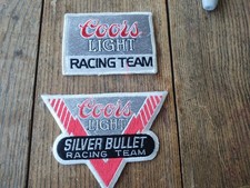 Coors Racing Patch Lot 2 Vintage Team Patches NOS 80s 90s Light Silver Bullet  picture