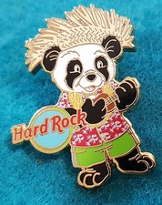 HRO ONLINE KAZOO MYSTERY PANDA BEAR SERIES UKULELE HEADDRESS Hard Rock Cafe PIN picture