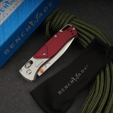 Benchmade 535-09 Bugout Crimson Red EDC Pocket Knife Satin Drop Point AXIS picture