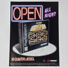 Midway Arcade's Greatest Hits PlayStation 1 PS1 Open Print Ad/Poster Promo Art picture
