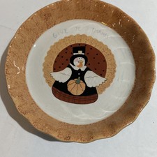 Midwest of Cannon Falls Jolly Follies Sandi Gore Evans Pie Dish picture
