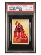 1980 Marvel Scarlet Witch #58 French Canadian Stickers PSA 7 (Pop 1, Only 1 H) picture
