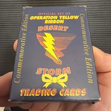1991 vintage Official Set of Operation Yellow Ribbon Desert Storm Trading Cards picture