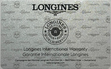 Longines Blank Empty International Warranty Certificate Guarantee OEM Genuine picture