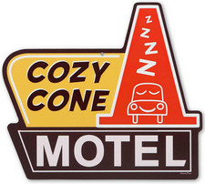 Disney Pixar Cars Cozy Cone Motel Metal Wall Sign - Fun Cars Decoration for Home picture