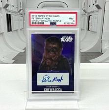 2016 Star Wars Evolution Peter Mayhew Chewbacca Autograph 09/25 PSA 9 POP 1 picture