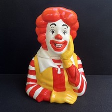 Ronald McDonald Cookie Jar Vintage 1997 Treasure Craft Rare Retro Collectible picture
