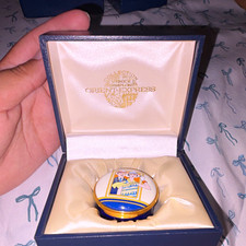 Venice Simplon-Orient-Express Handmade Blue Enamel Trinket Box + Box picture