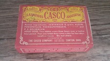vintage Casco Co. laxative for your health concerns original price 25 cents picture