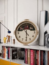 Rhythm Clock Antique Wall Clock Small World Karakuri Vintage Motion Unit picture