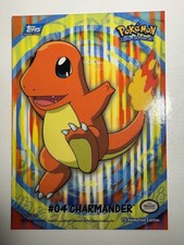 Topps Pokémon Charmander #04 - 2000 TV Animation Edition Sticker Card NM picture