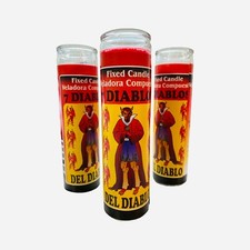 3x Set,7 Diablos del Diablo Veladora, Satan's 7 Devils Candle picture