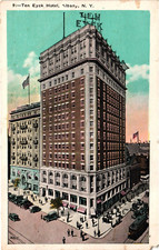 Ten Eyck Hotel Albany New York NY Street View c1920 Vintage Postcard picture