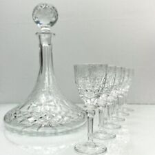 Ships Decanter | Vintage Rogaska Crystal Liqueur Set | Decanter and Six Glasses picture