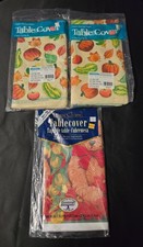 Vintage Thanksgiving and Christmas Tablecloths Contempo Harvest Paper NOS picture