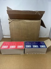 Gemaco Casino Paper Playing Cards Lot 132 Sealed Decks Red Blue New Old Stock picture