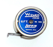 Vintage Lufkin Wizard Junior 6 Ft. Tape Measure No 1686 picture