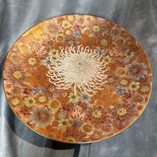 Antique Japanese Satsuma 9.5” Plate Thousand Flowers  picture