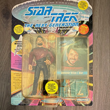 Playmates Vintage Star Trek TNG Cmdr William T. Riker Figure w/Card picture