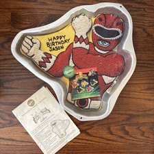 Vintage Wilton Mighty Morphin Power Rangers Cake Mold Pan 1994 picture