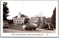 K32/ Houghton New York RPPC Postcard c1940s Science Building College 745 picture
