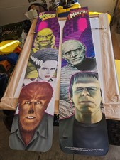 Vintage Nabisco Universal Studios Monsters Store Display Sides Signs  picture