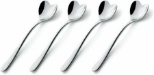 Set of 12 Italian Design ALESSI Spoon for Delta Heart Shaped Demitasse Spoons 5