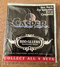 1995 VTG SEALED Casper Glow In the Dark Stickers Pizza Hut Promotional Sheet picture