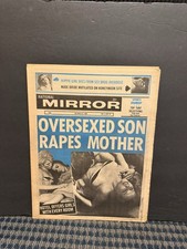 1969 National Mirror Newspaper, Oversexed Son w/Mother, Great Centerfold (10W) picture