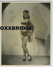 BURLESQUE VAUDEVILLE SHOWGIRL 1920 PHOTO Risque Heels Female Dancer DBL WT picture