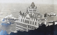 ORIGINAL 1905 PHOTO SECOND CLIFF HOUSE SAN FRANCISCO SEAL ROCKS OOAK KODAK 3A picture