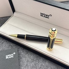 2026 New Mb Classic Roller pen 163 Gold/Black With Box picture