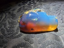 39g AAA+ Indonesian Blue Amber Polished Specimen - Internal Rainbow Glow picture