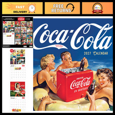 TF Publishing 2027 Coke: Vintage Nostalgia Wall Calendar - 12 x 12 inches picture