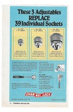 1989 ChannelLock Channel Lock Hand Tools Vintage Print Advertisement picture