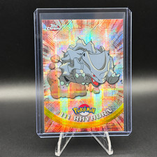 Pokemon Topps Chrome-Tekno Rhyhorn #111 Vintage Original 151 Holo Foil Rare picture