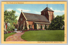c1940s Church of Recessional Forest Lawn Glendale CA Postcard picture
