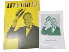 1967 Maurice Chevalier Souvenir Program plus An Evening With St. Paul MN Theatre picture