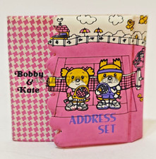 BOBBY KATE PENCIL ADDRESSES SET RIBBON JAPAN VINTAGE 1981 NEW NEVER USED picture