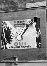 Poster For Yes To Algeria Referendum In France On Decembre 1960 Old Photo picture