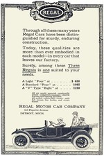 Vintage Regal Motor Car Ad Poster - Early 1900s 🚗 24x36” - Rare Reprint 🤯💯 picture