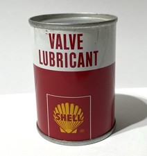Vintage Shell Valve Lubricant SEALED - Nice Clean Can - NOS Oil Company 4 oz picture
