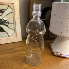 Antique Carrie Nation Glass Bottle Pat. Applied For 9 “ Vintage picture