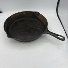 Griswold Cast Iron Skillet No. 10 Erie 716 11.75