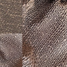 Vtg 90s MISSONI Italy 3D Chevron Pleated Fabric Metallic Chocolate Bronze 7.4yd picture